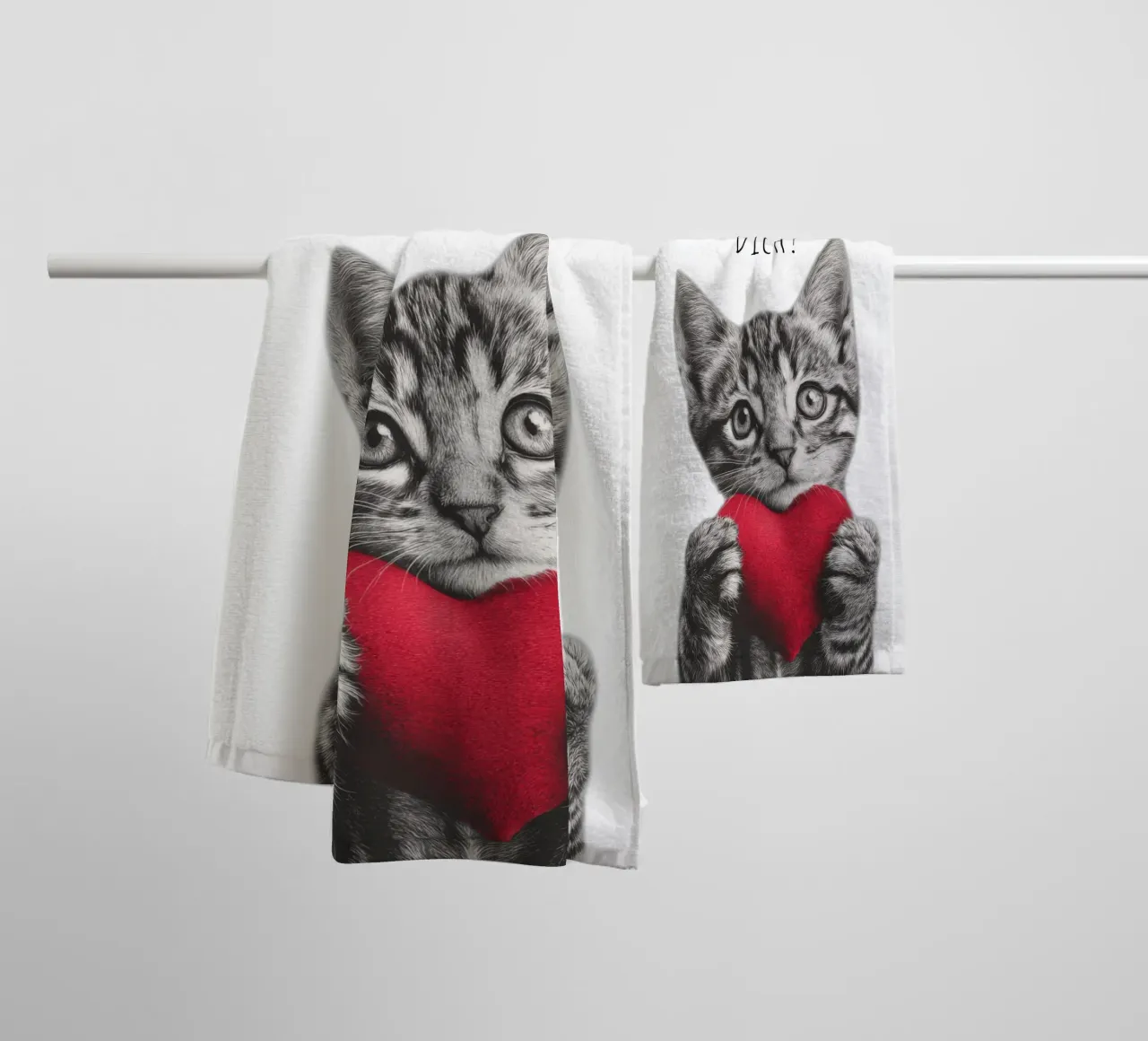 Ich liebe dich asciugamano da bagno da Melanie Viola