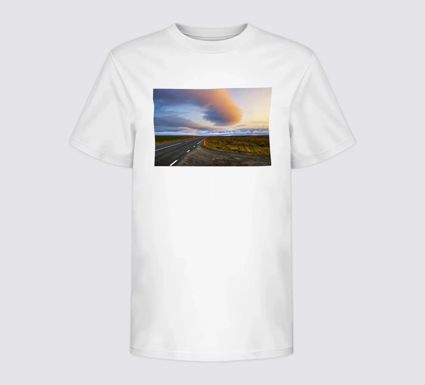 Sunset road t-shirt bambini da Fjöllart
