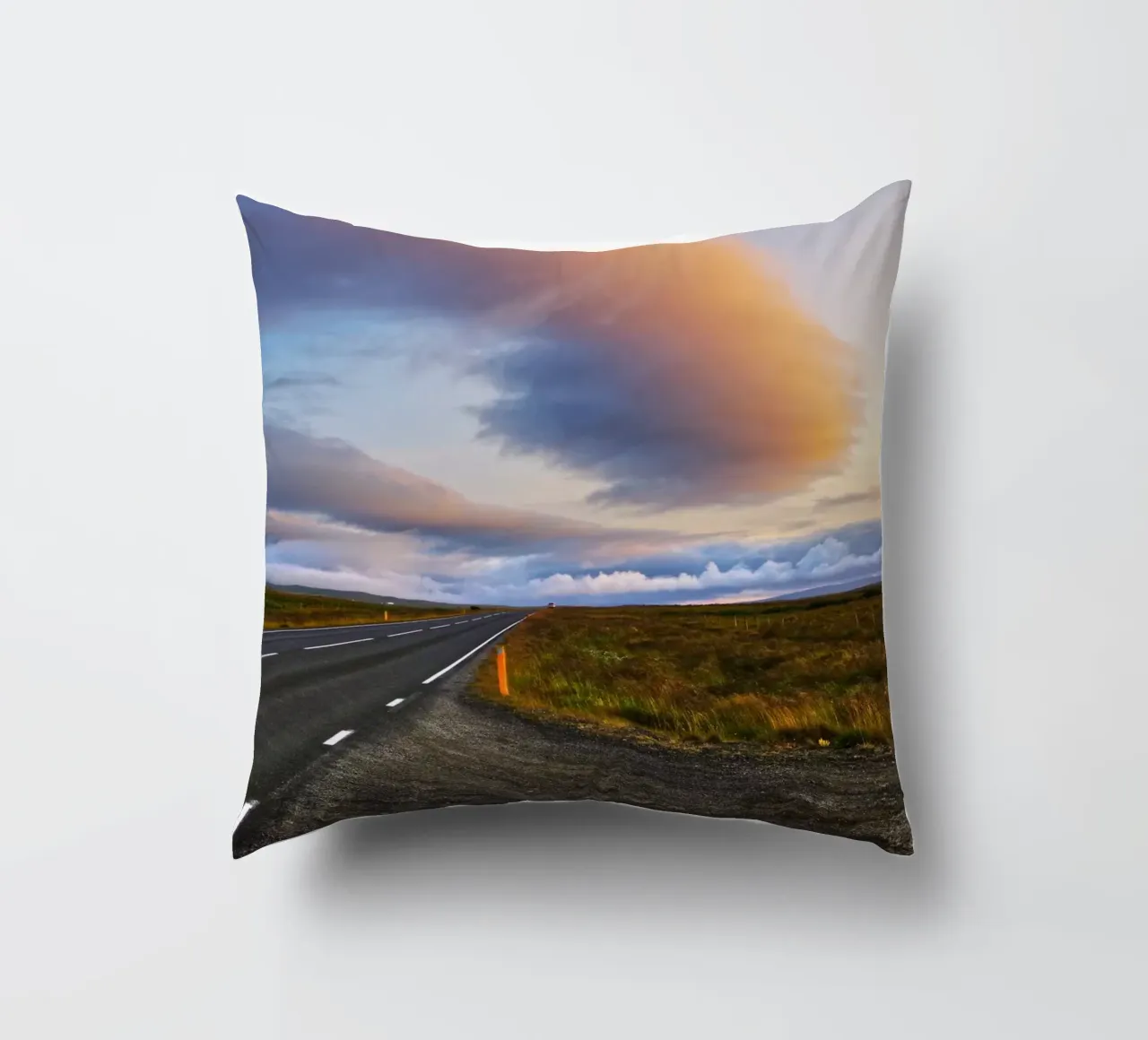 Sunset road cuscino da Fjöllart