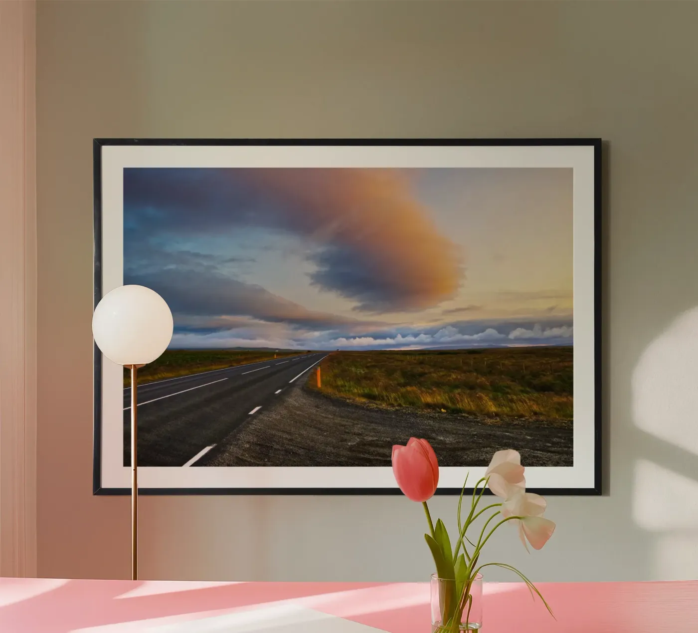 Sunset road poster de Fjöllart