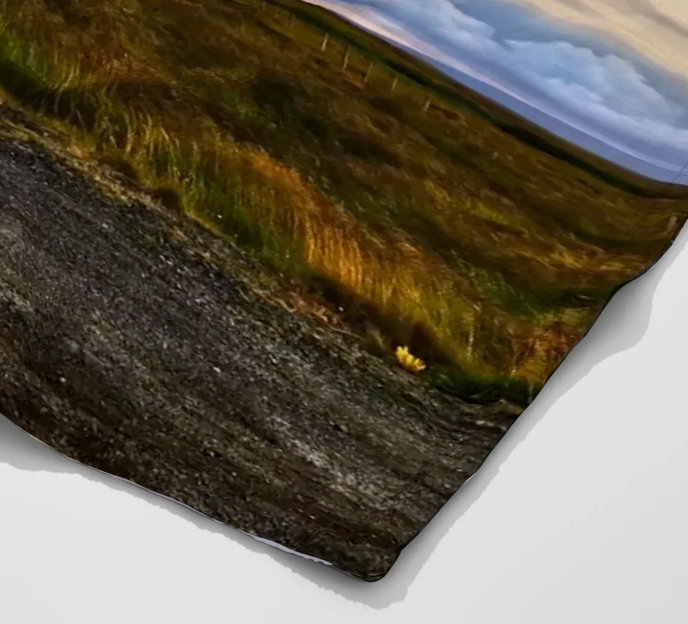 Sunset road fleecedeken van Fjöllart