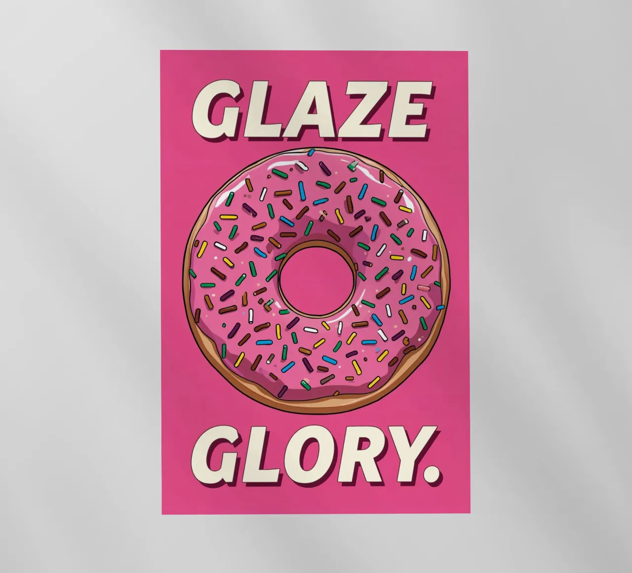 Ciambella con glassa rosa e zuccherini pellicola backlit da DesignDoodle