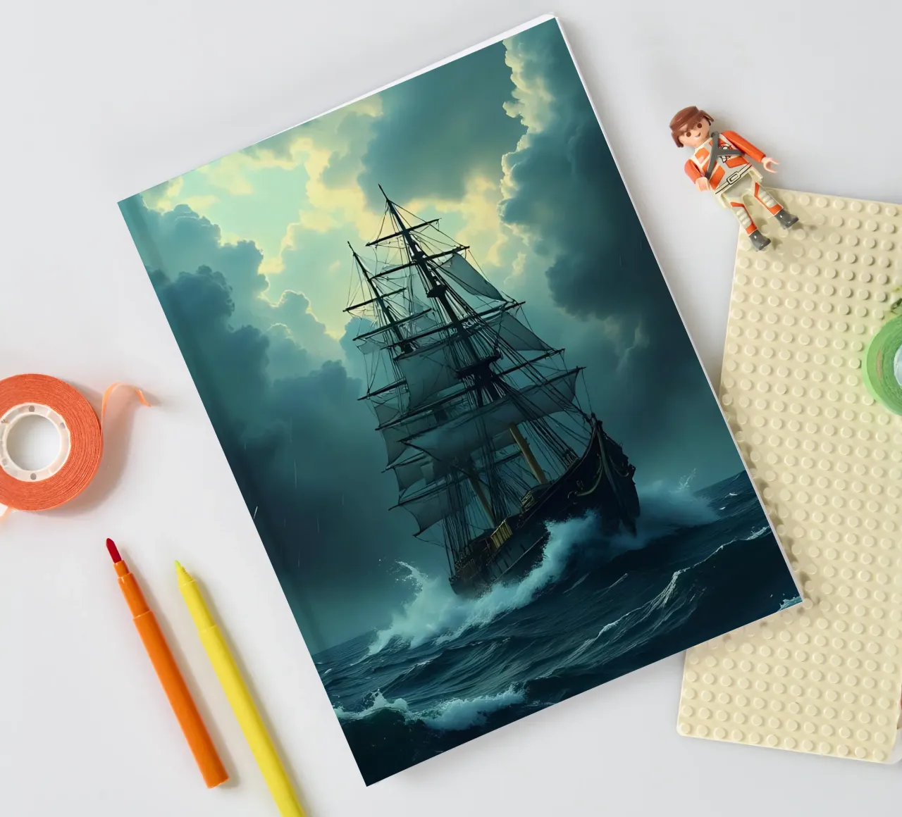 Sailing ship_2 notebook by Fantasie & Mystikwelten by LK
