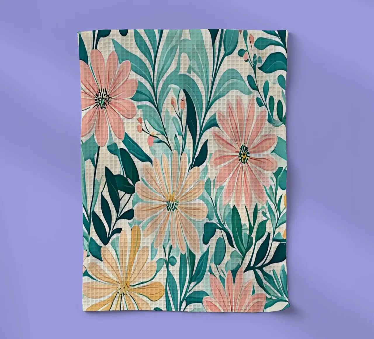 Floral Harmony tea towel by Artistic-shop