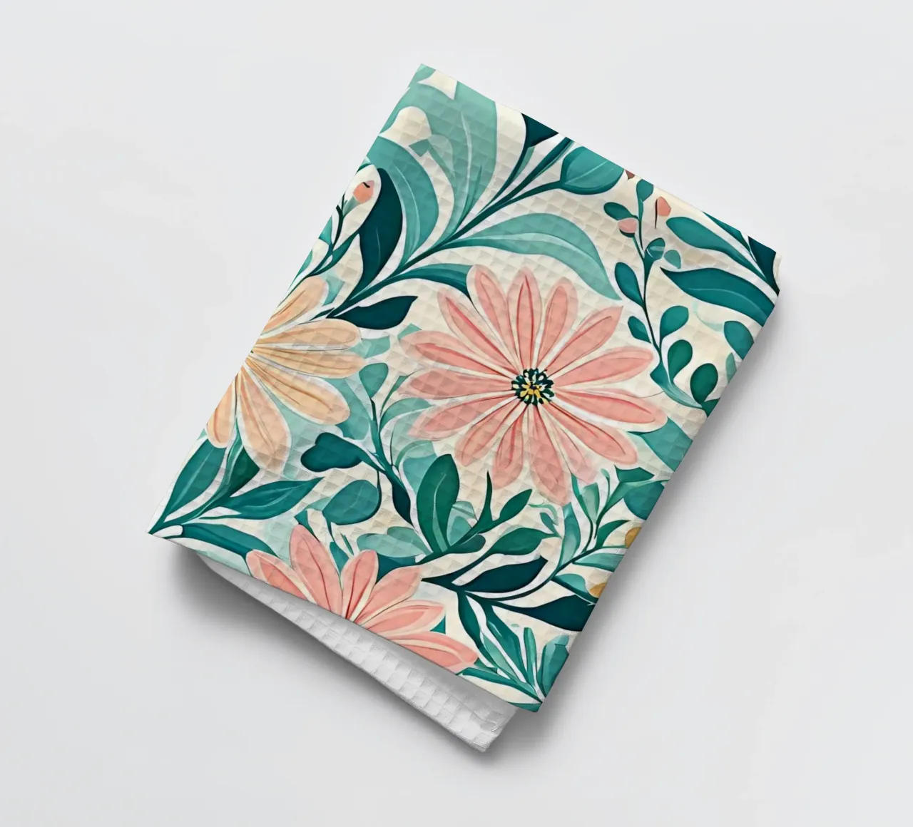 Floral Harmony tea towel by Artistic-shop