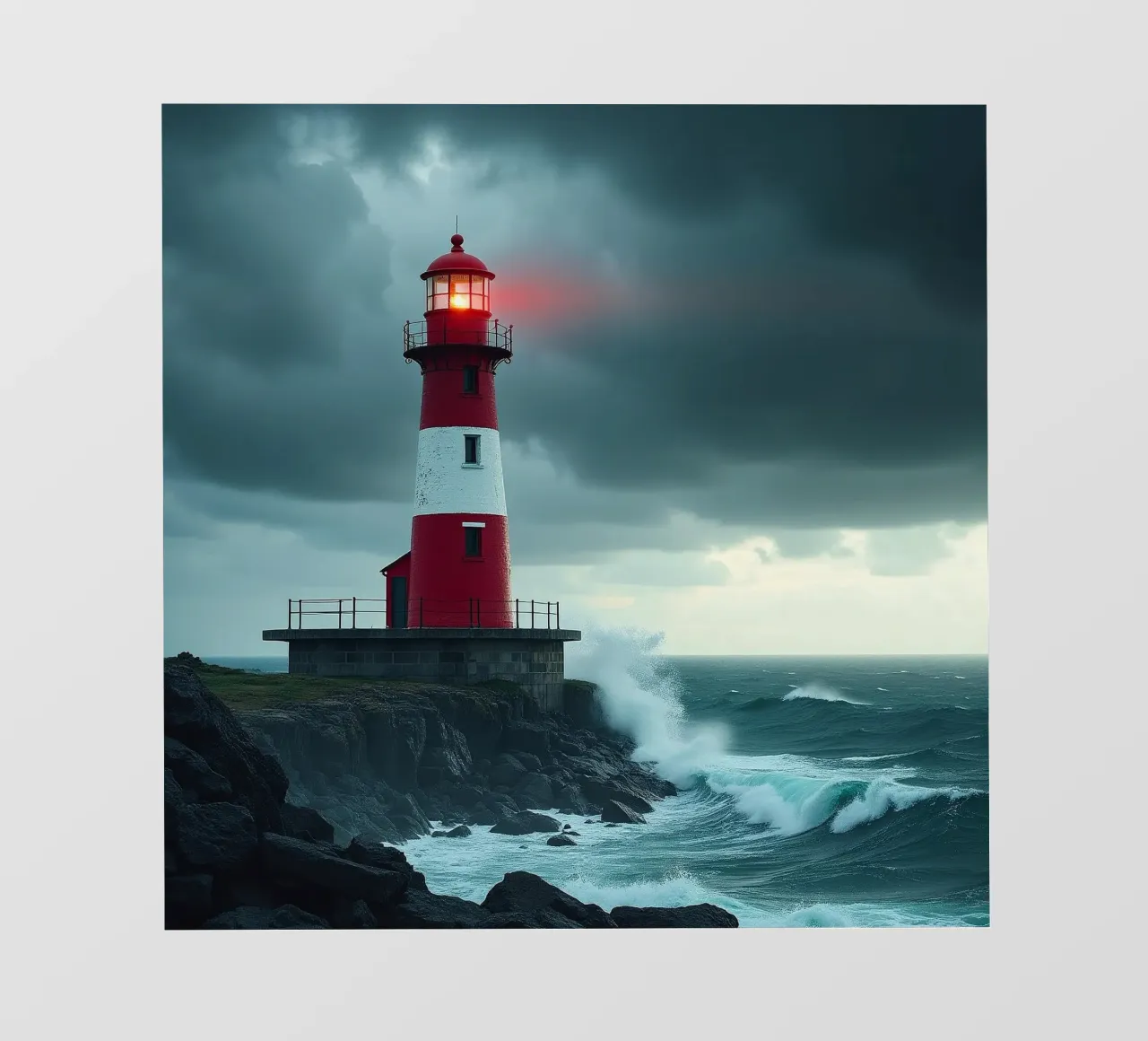 Vuurtoren_2 fotobehang van Fantasie & Mystikwelten by LK