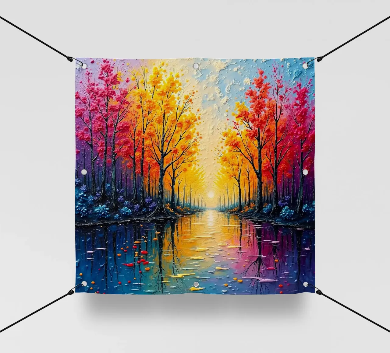 albero colorato viale_1 telo in pvc da Farb- und Blütenzauber by LK
