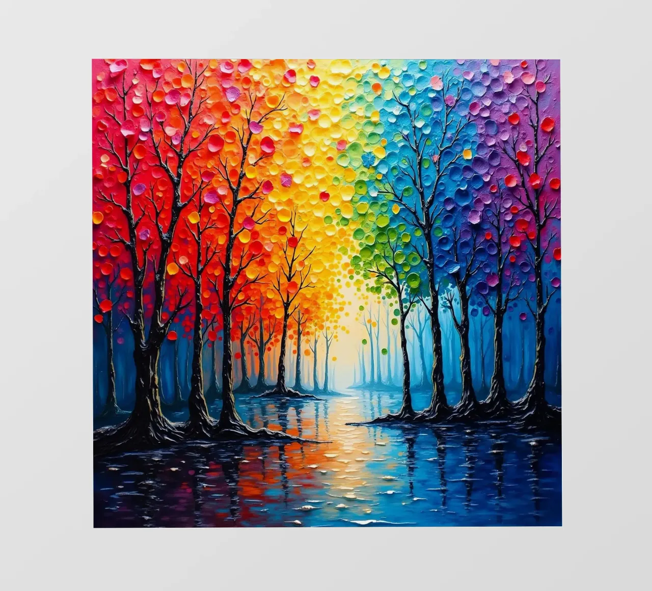 viale degli alberi colorati_2 telo in pvc da Farb- und Blütenzauber by LK