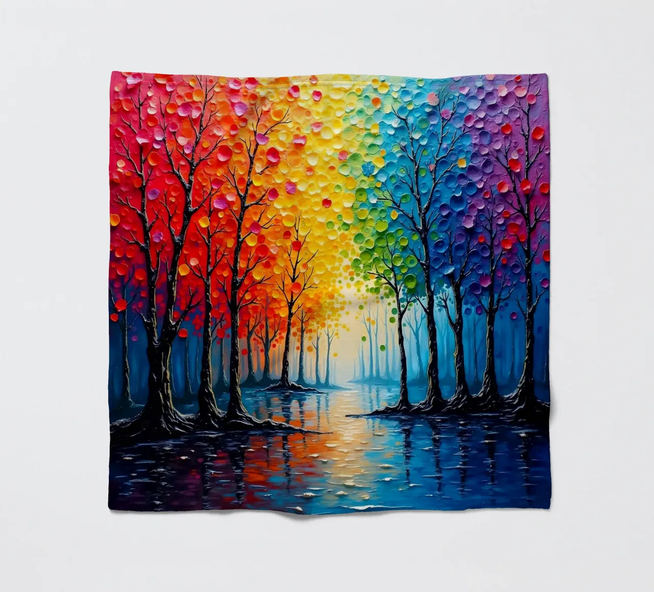 viale degli alberi colorati_2 coperta in pile da Farb- und Blütenzauber by LK
