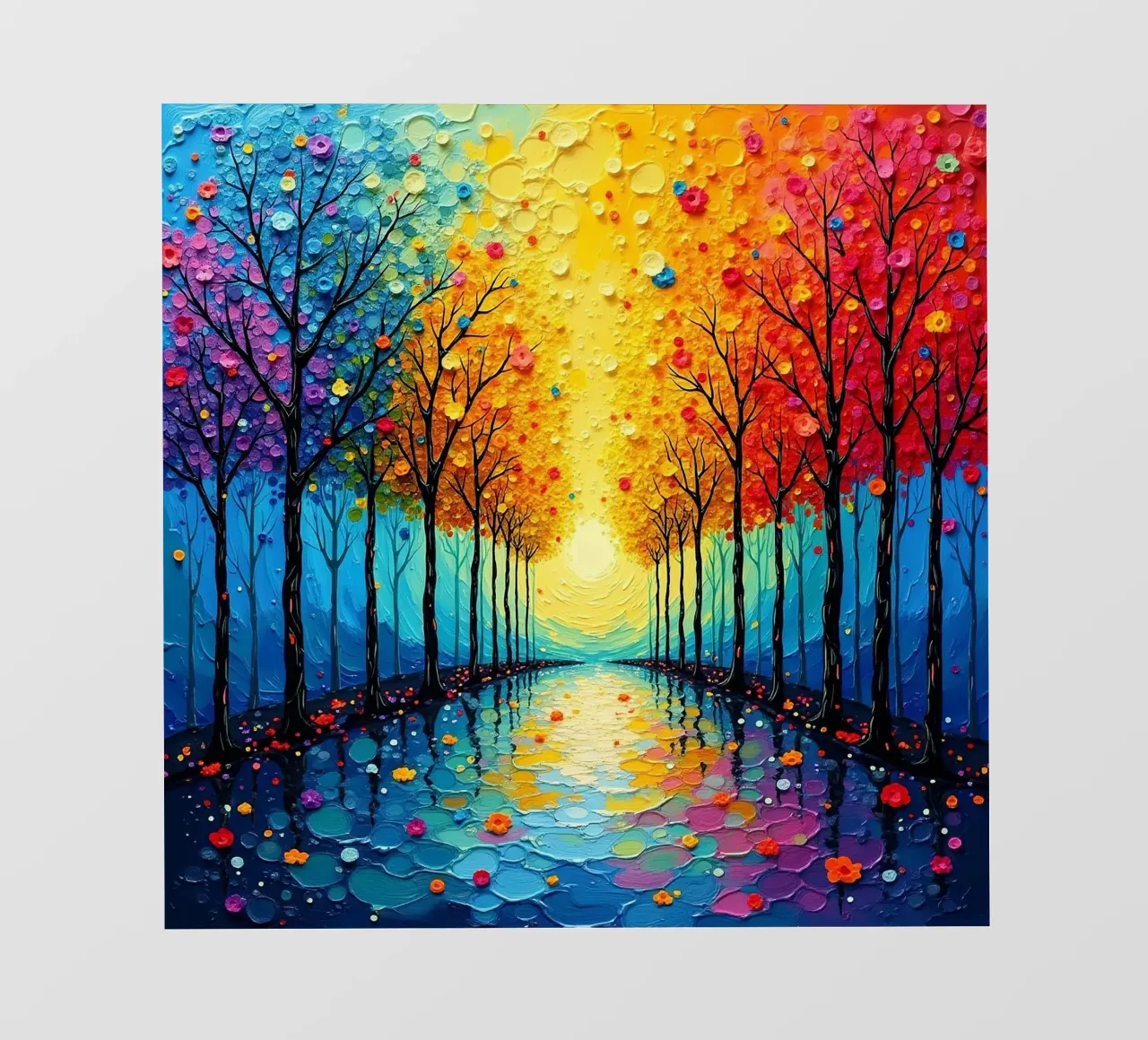 viale degli alberi colorati_3 telo in pvc da Farb- und Blütenzauber by LK