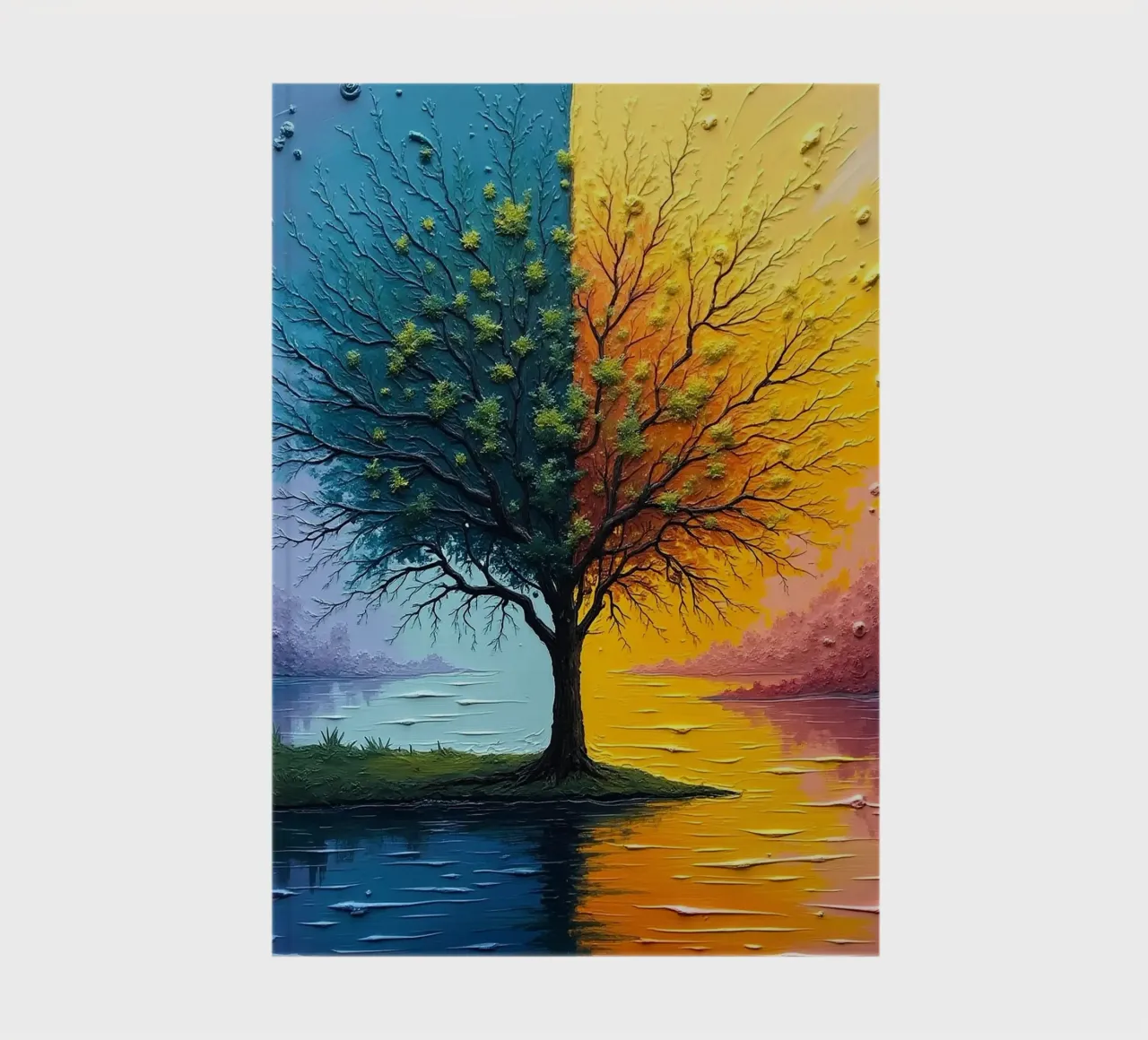 Tree, two-coloured_1 notebook by Farb- und Blütenzauber by LK