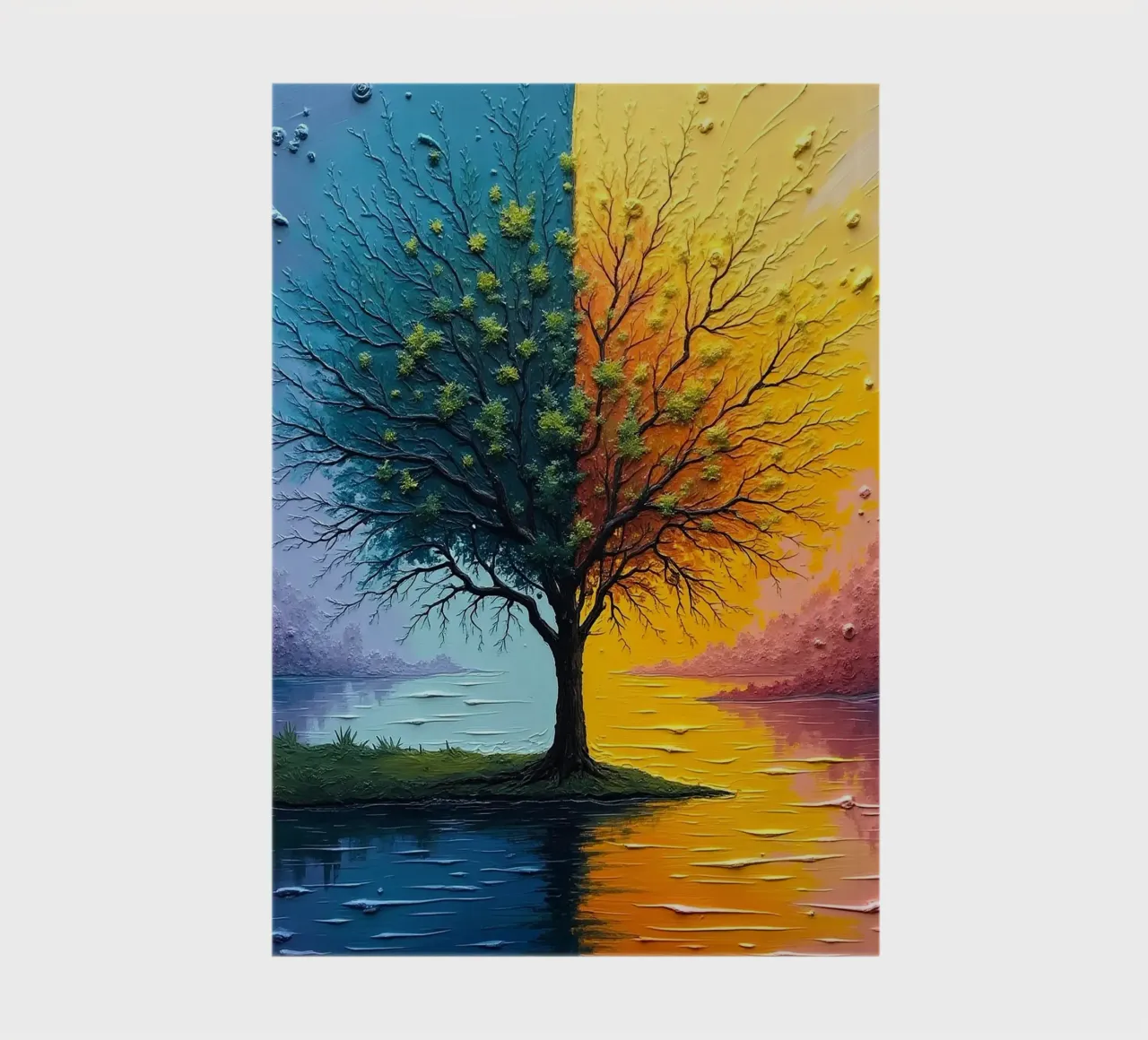 Tree, two-coloured_1 notebook by Farb- und Blütenzauber by LK