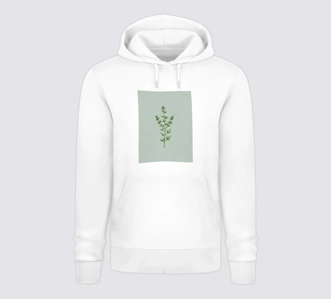 Ramo del timo felpa con cappuccio da Botanical Gallery