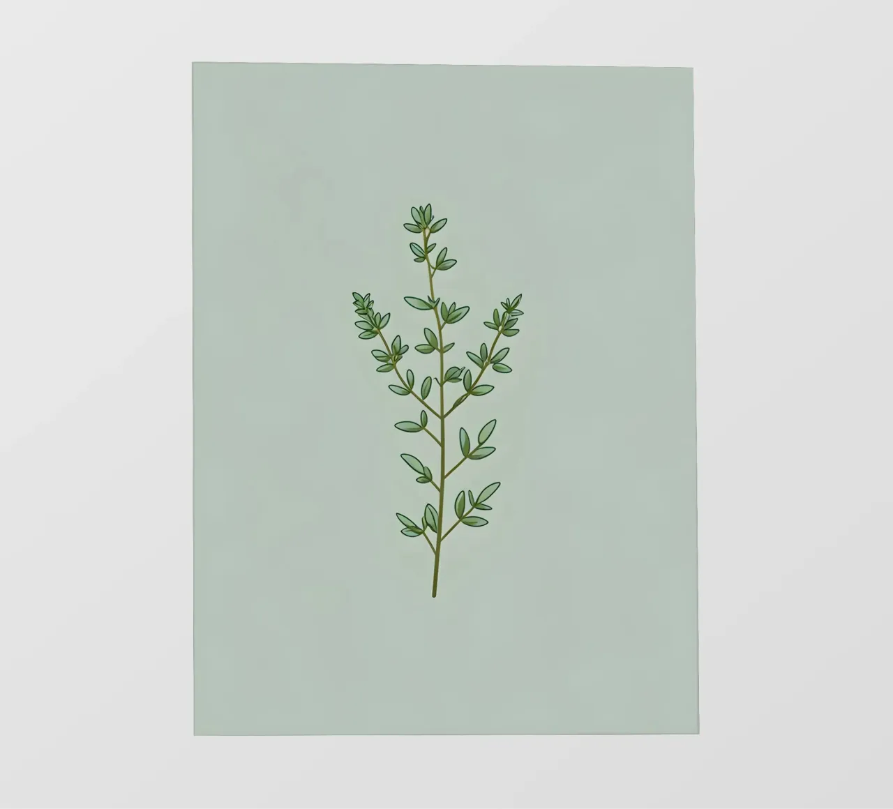 Ramo del timo telo in pvc da Botanical Gallery