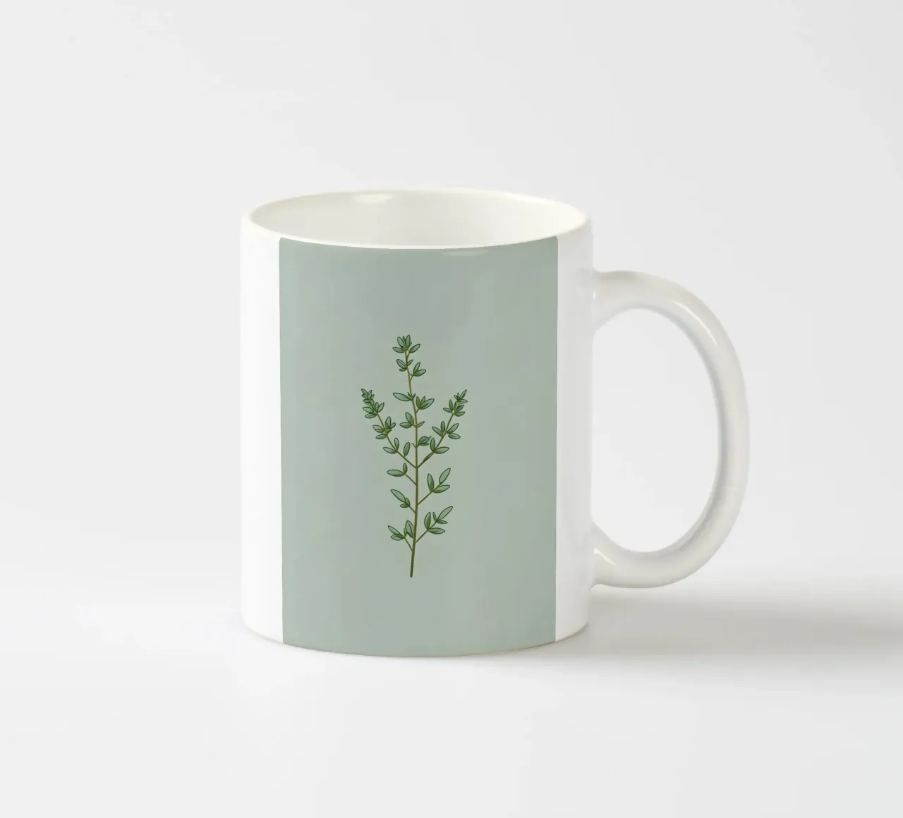 Ramo del timo tazza in ceramica da Botanical Gallery