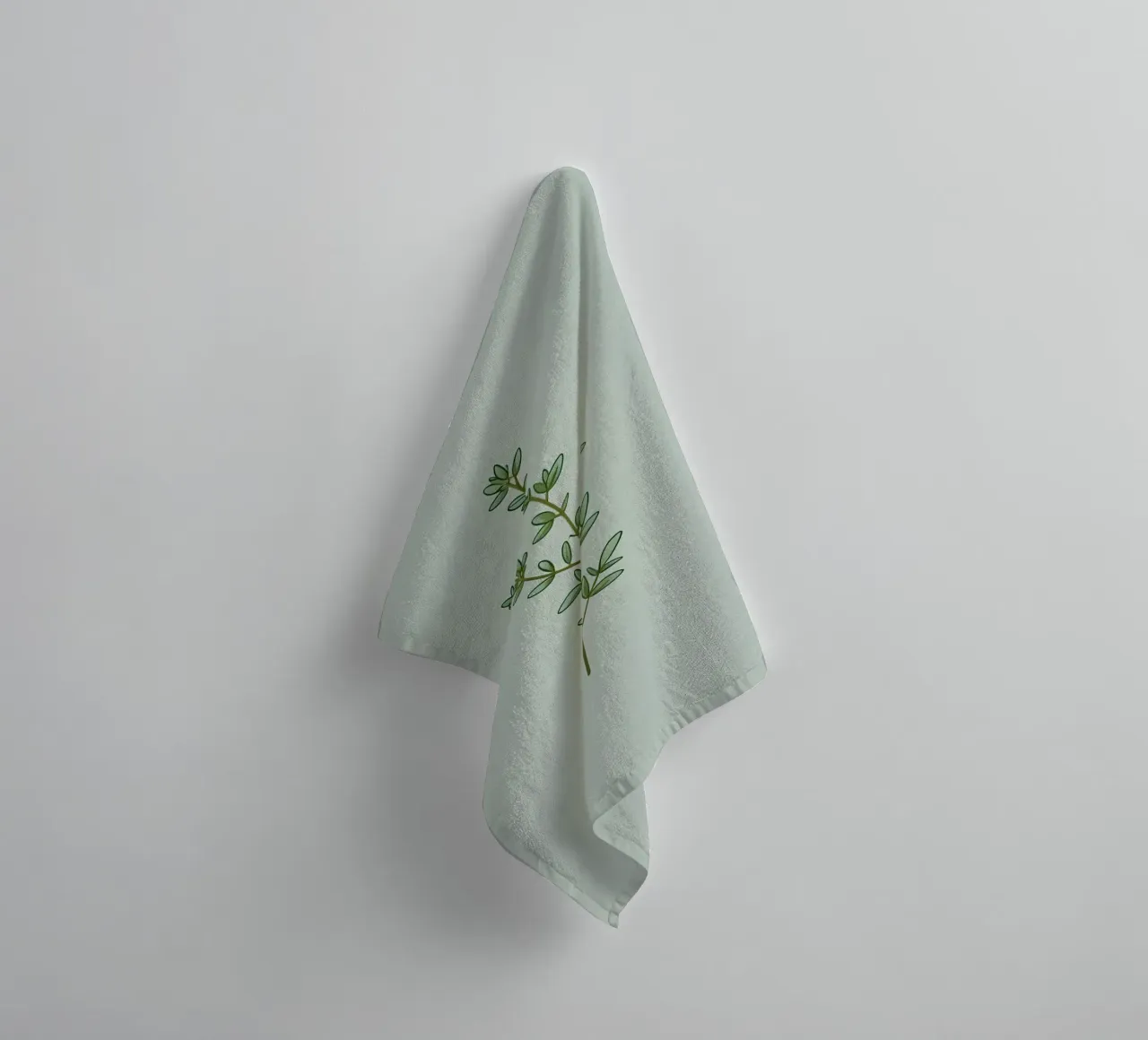 Thymianzweig Handtuch von Botanical Gallery