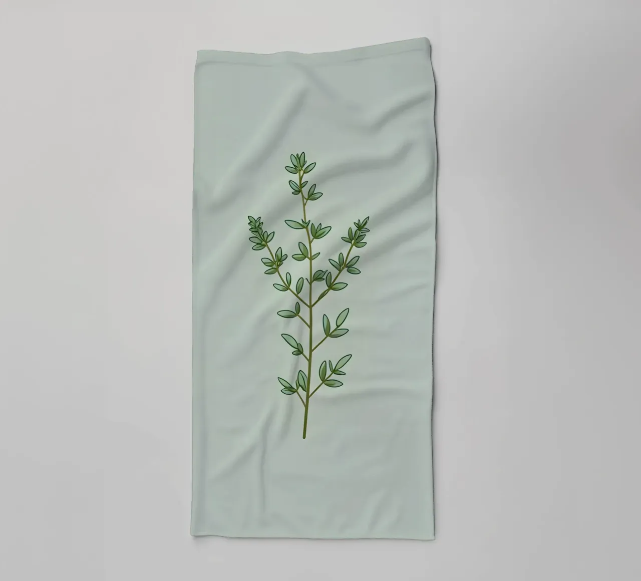 Thymianzweig Handtuch von Botanical Gallery