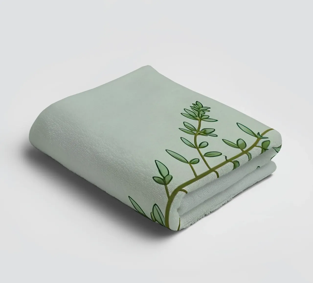 Thymianzweig Handtuch von Botanical Gallery