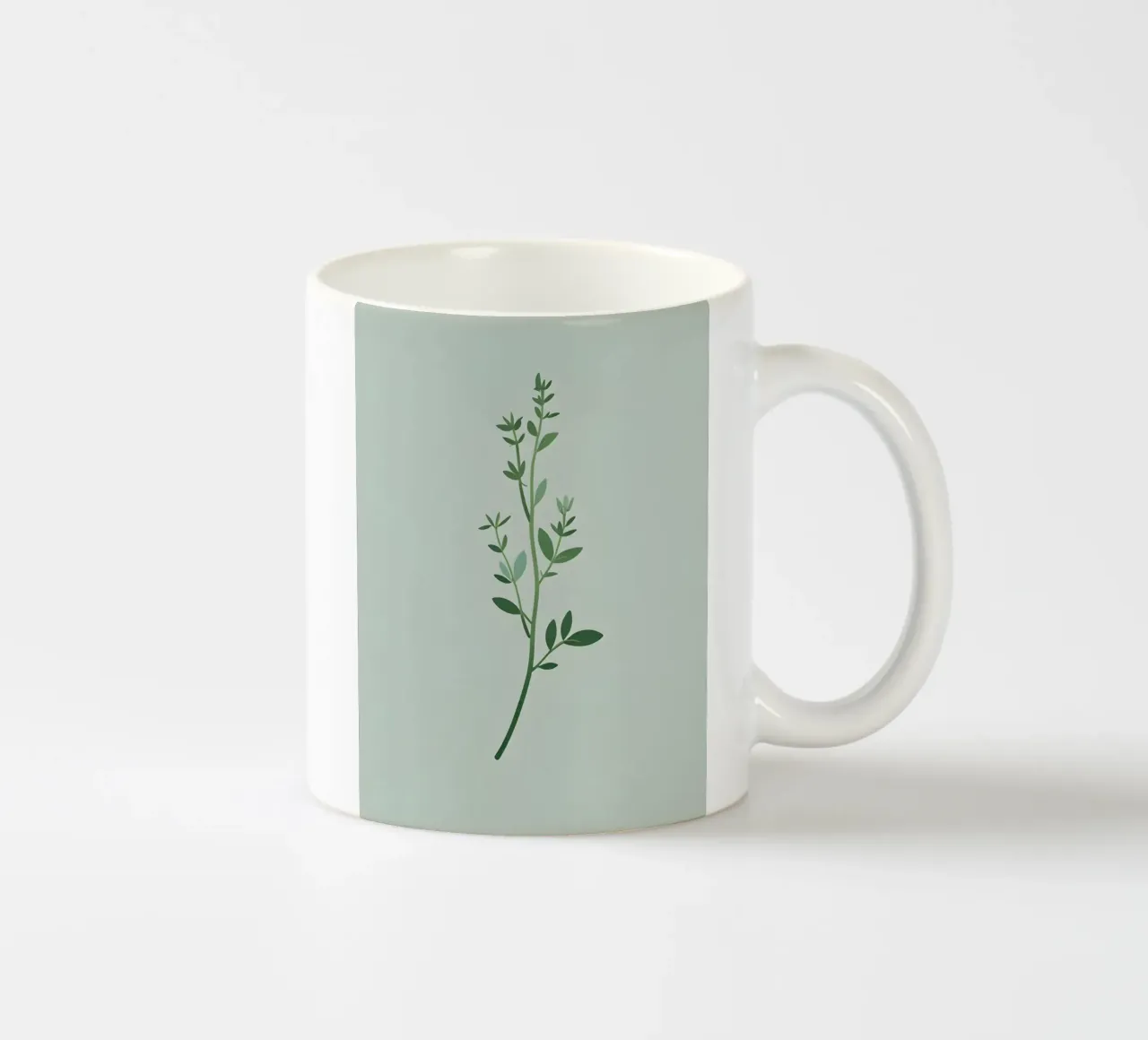 Ramo del timo tazza in ceramica da Botanical Gallery