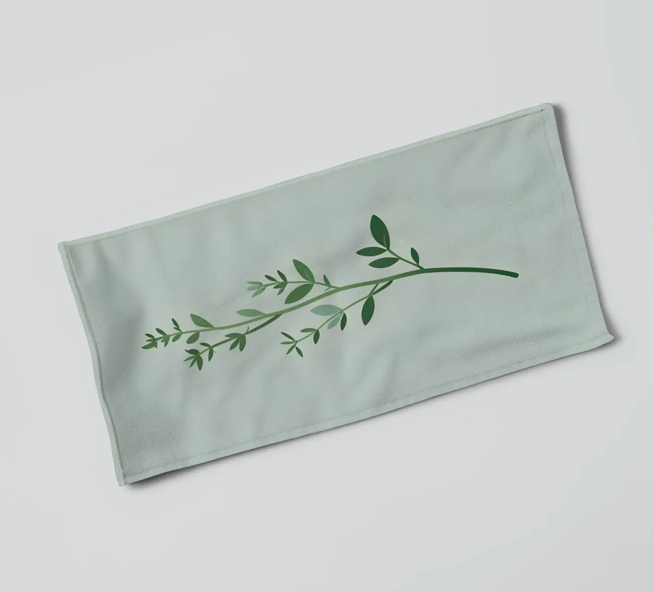Thyme Branch towel by Botanical Gallery