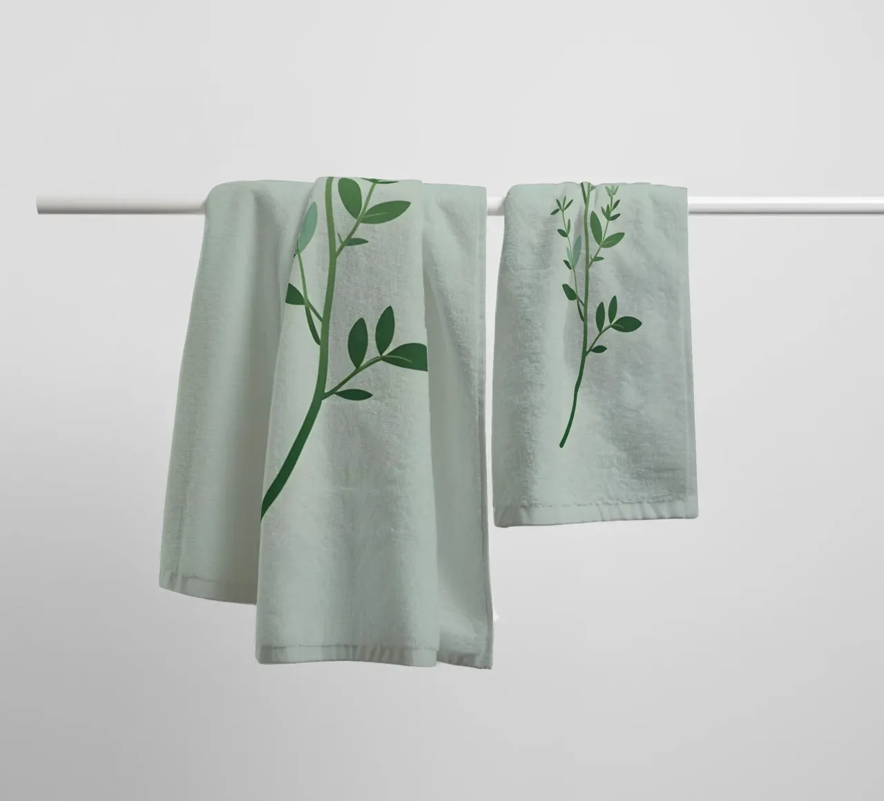 Thyme Branch towel by Botanical Gallery