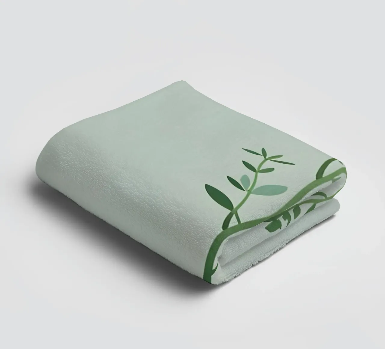 Thyme Branch towel by Botanical Gallery