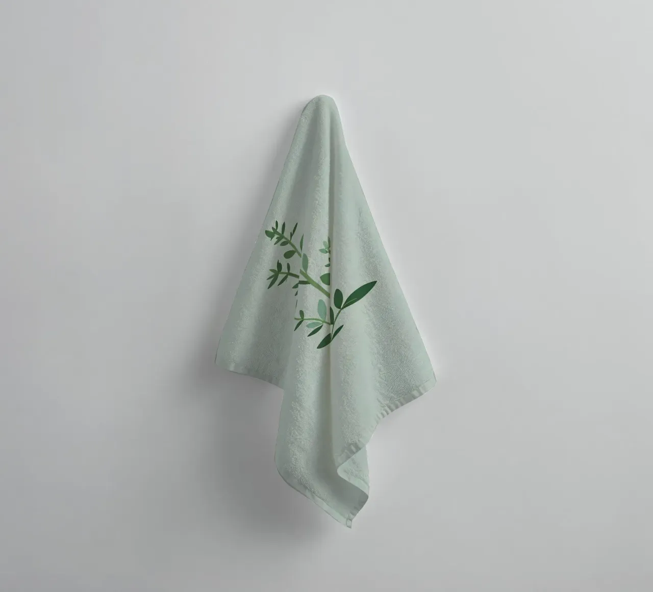 Thyme Branch towel by Botanical Gallery