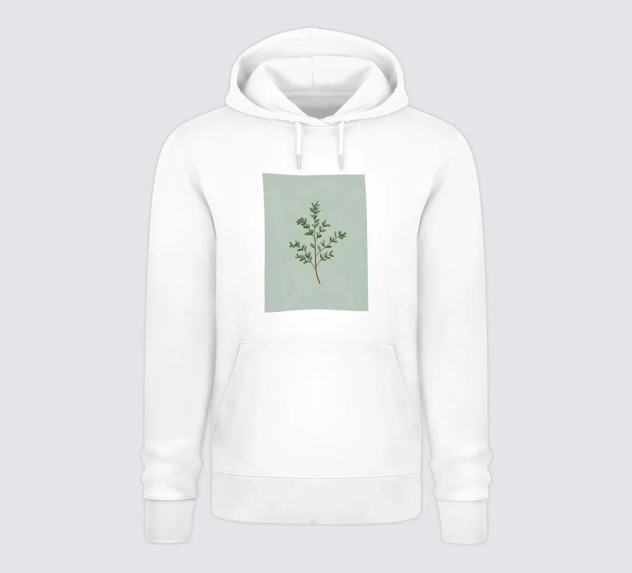 Ramo del timo felpa con cappuccio da Botanical Gallery