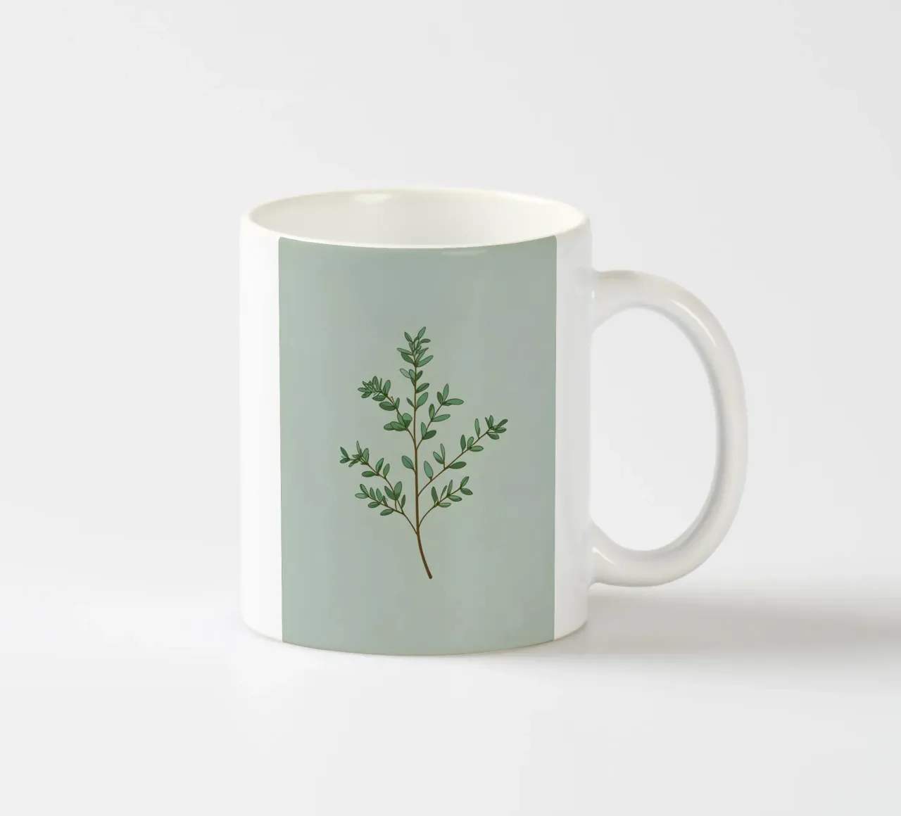Ramo del timo tazza in ceramica da Botanical Gallery