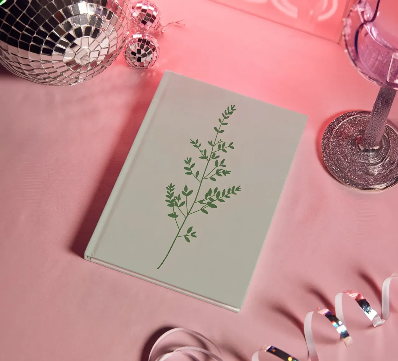 Branche de thym carnet de notes de Botanical Gallery