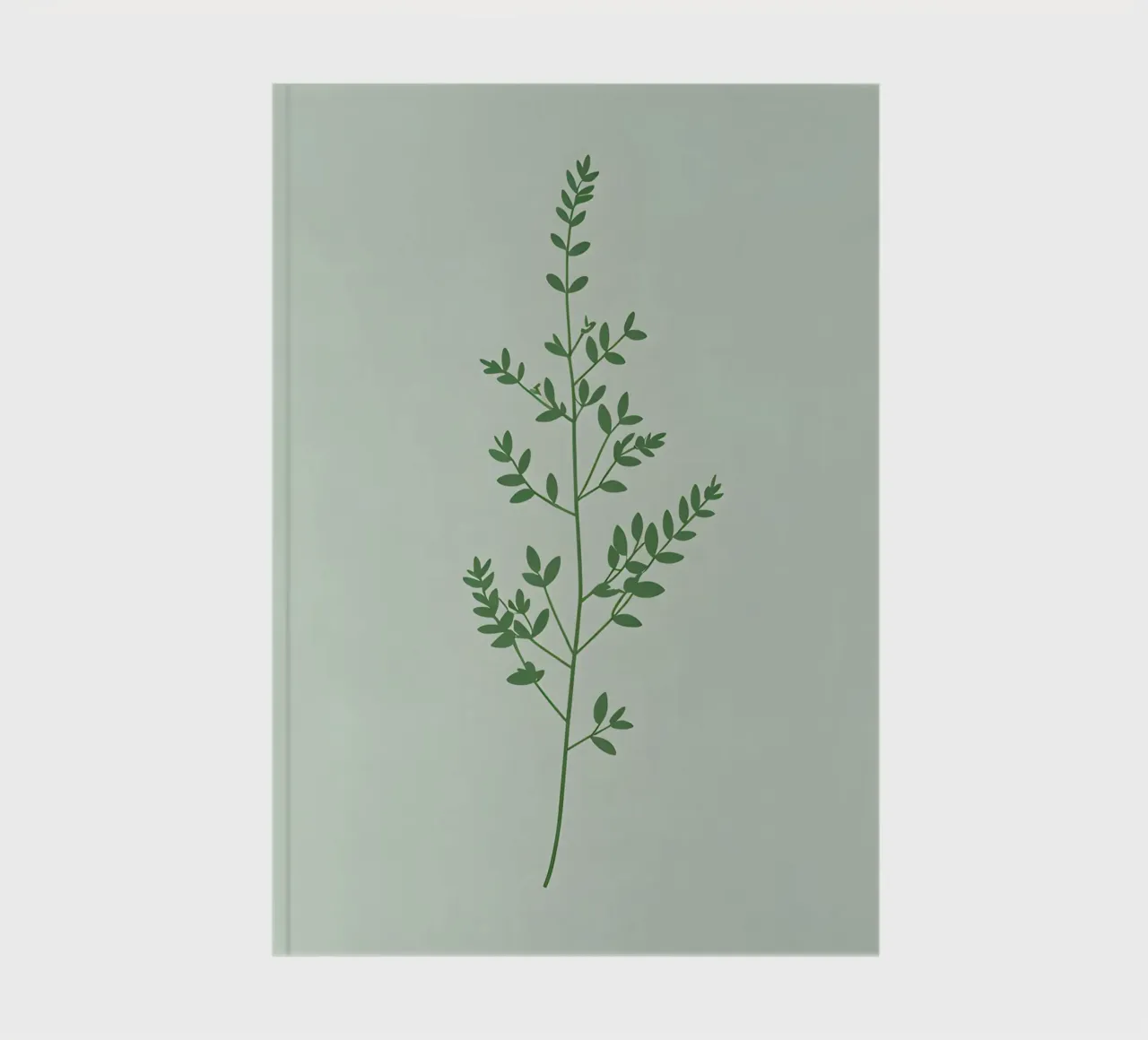 Branche de thym carnet de notes de Botanical Gallery