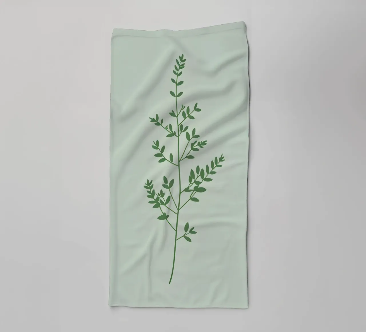 Thymianzweig Handtuch von Botanical Gallery