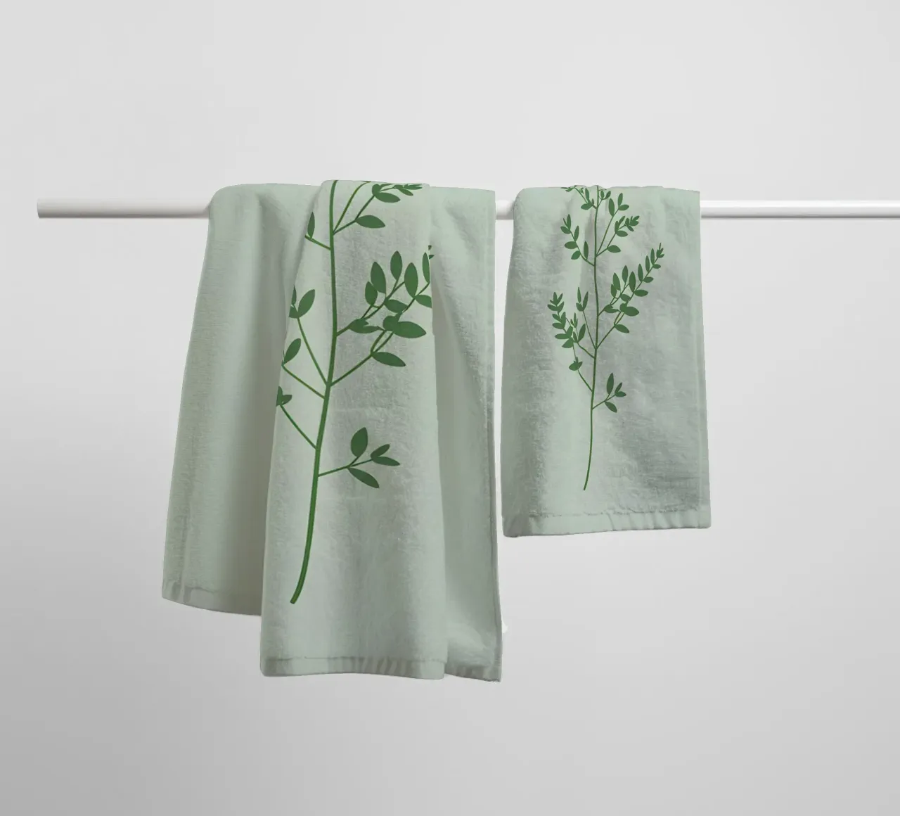 Thymianzweig Handtuch von Botanical Gallery