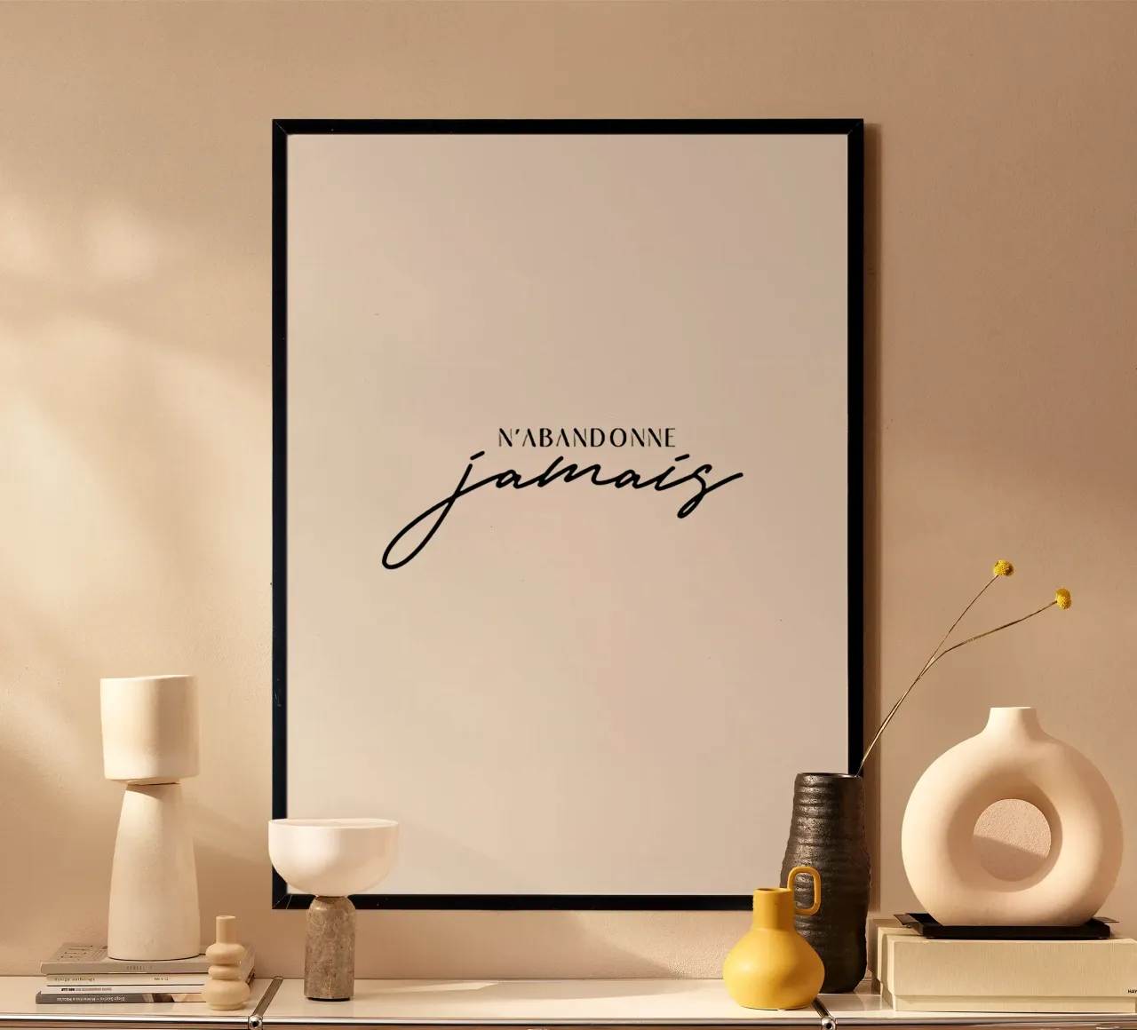 Never poster by John Sander