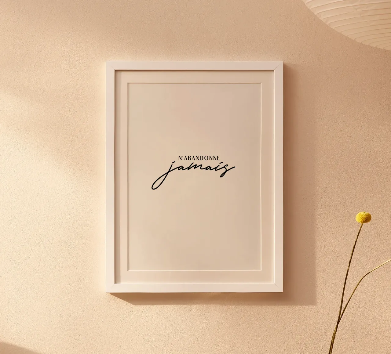 Never poster by John Sander