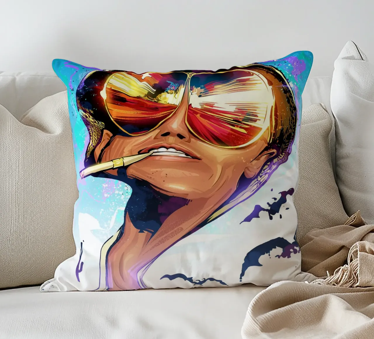 Fear and Loathing Day cuscino da nabakumov