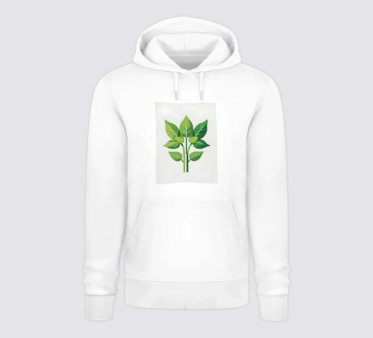 Foglie di basilico felpa con cappuccio da Botanical Gallery