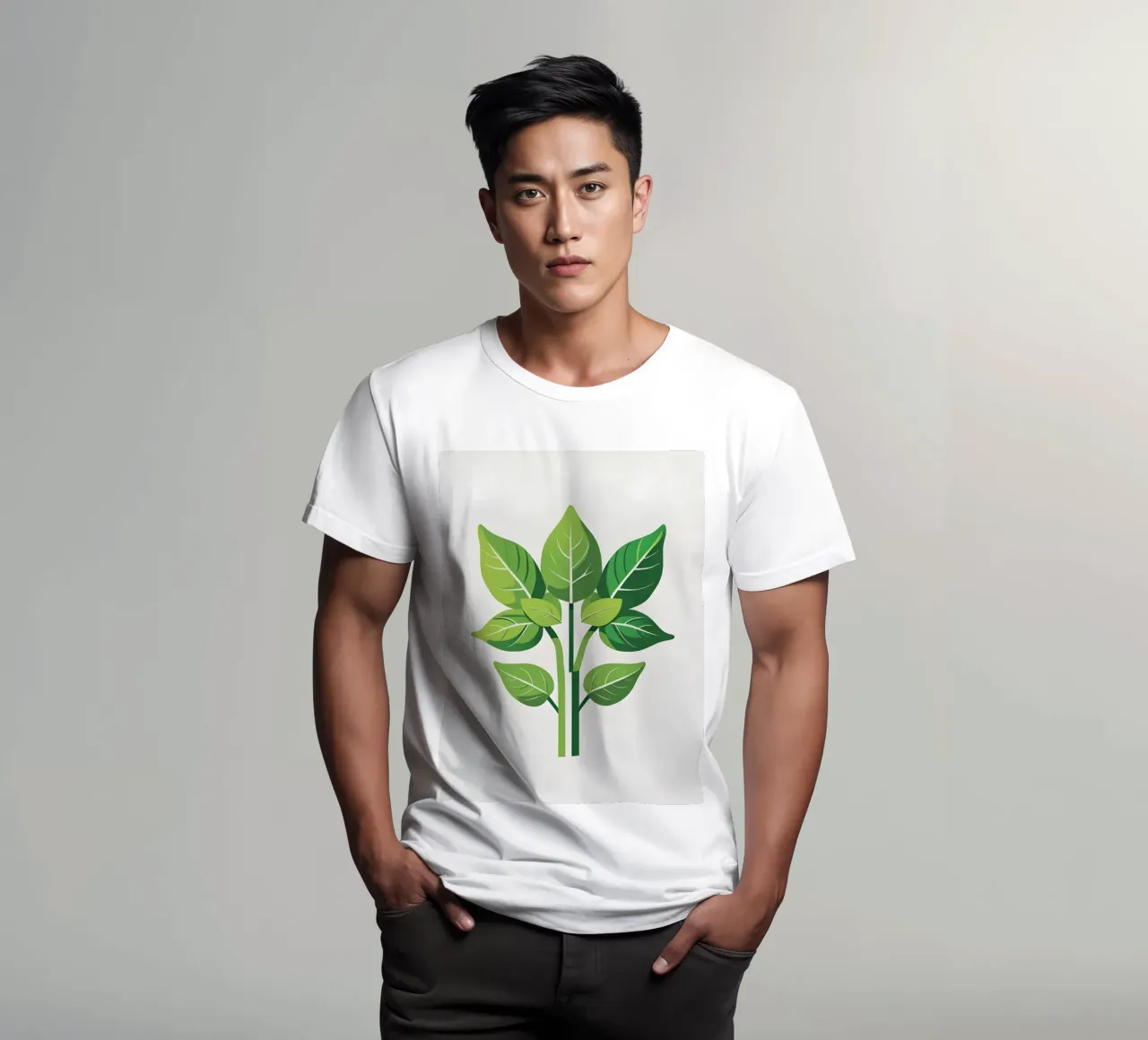 Foglie di basilico t-shirt da Botanical Gallery