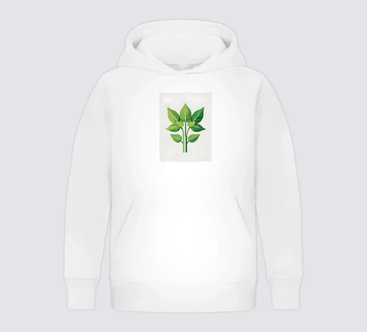 Foglie di basilico felpa bambino con cappuccio da Botanical Gallery