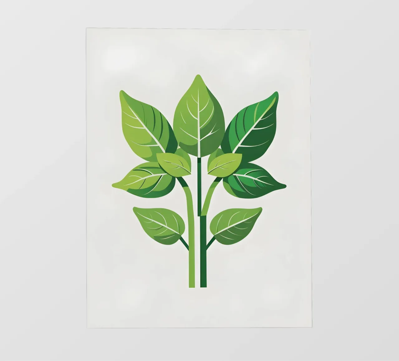 Foglie di basilico telo in pvc da Botanical Gallery