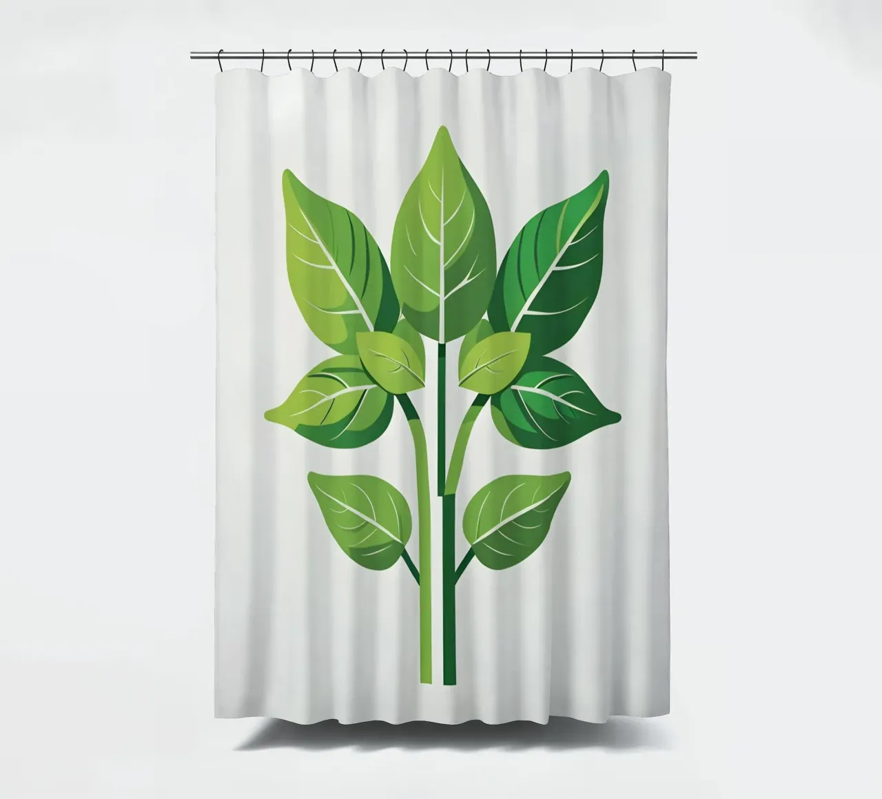 Foglie di basilico tenda da doccia da Botanical Gallery