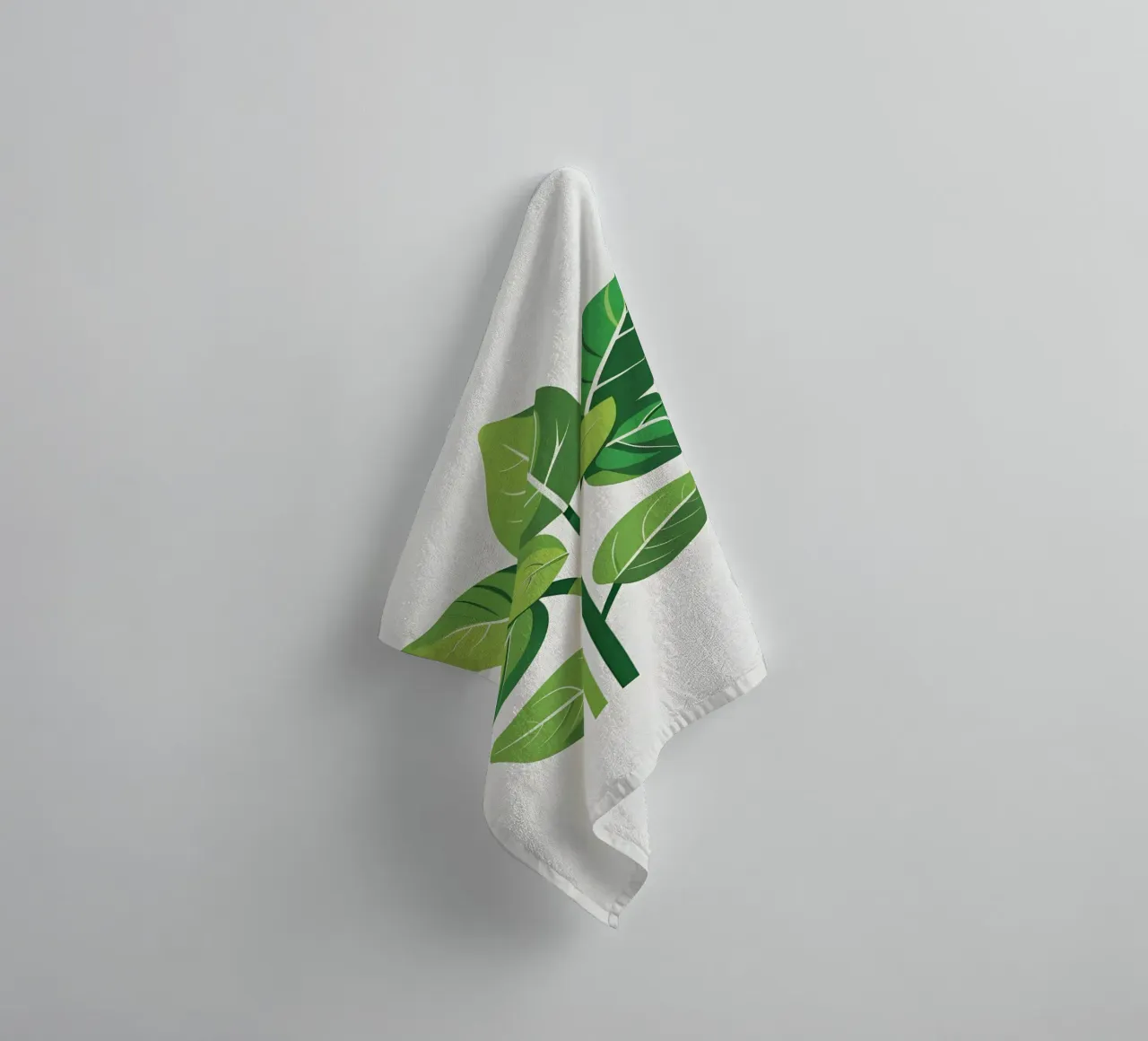 Foglie di basilico asciugamano da bagno da Botanical Gallery