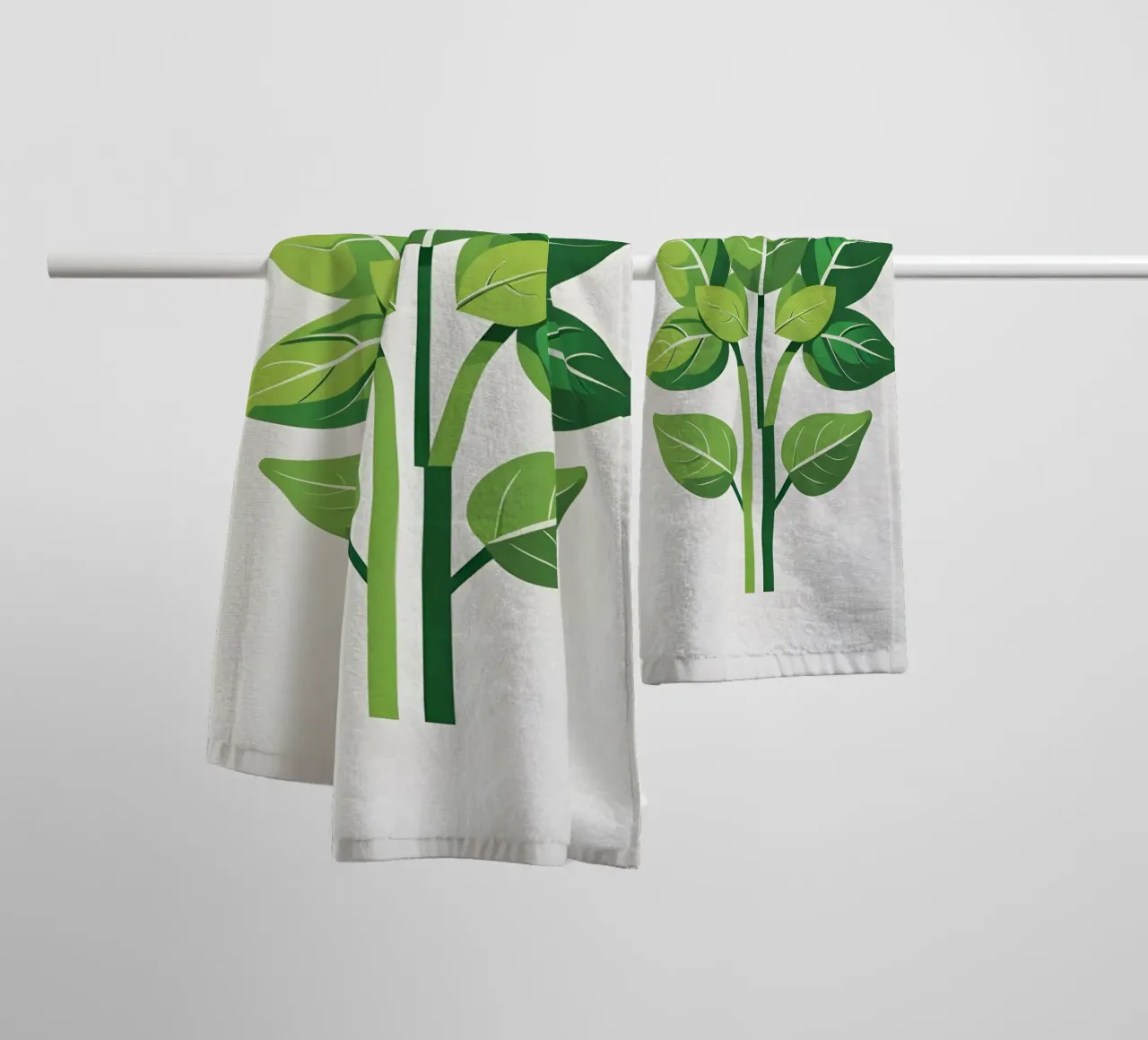 Foglie di basilico asciugamano da bagno da Botanical Gallery