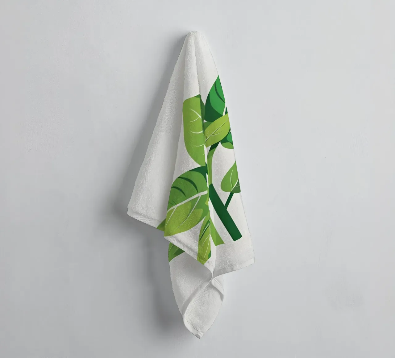 Foglie di basilico asciugamano da bagno da Botanical Gallery