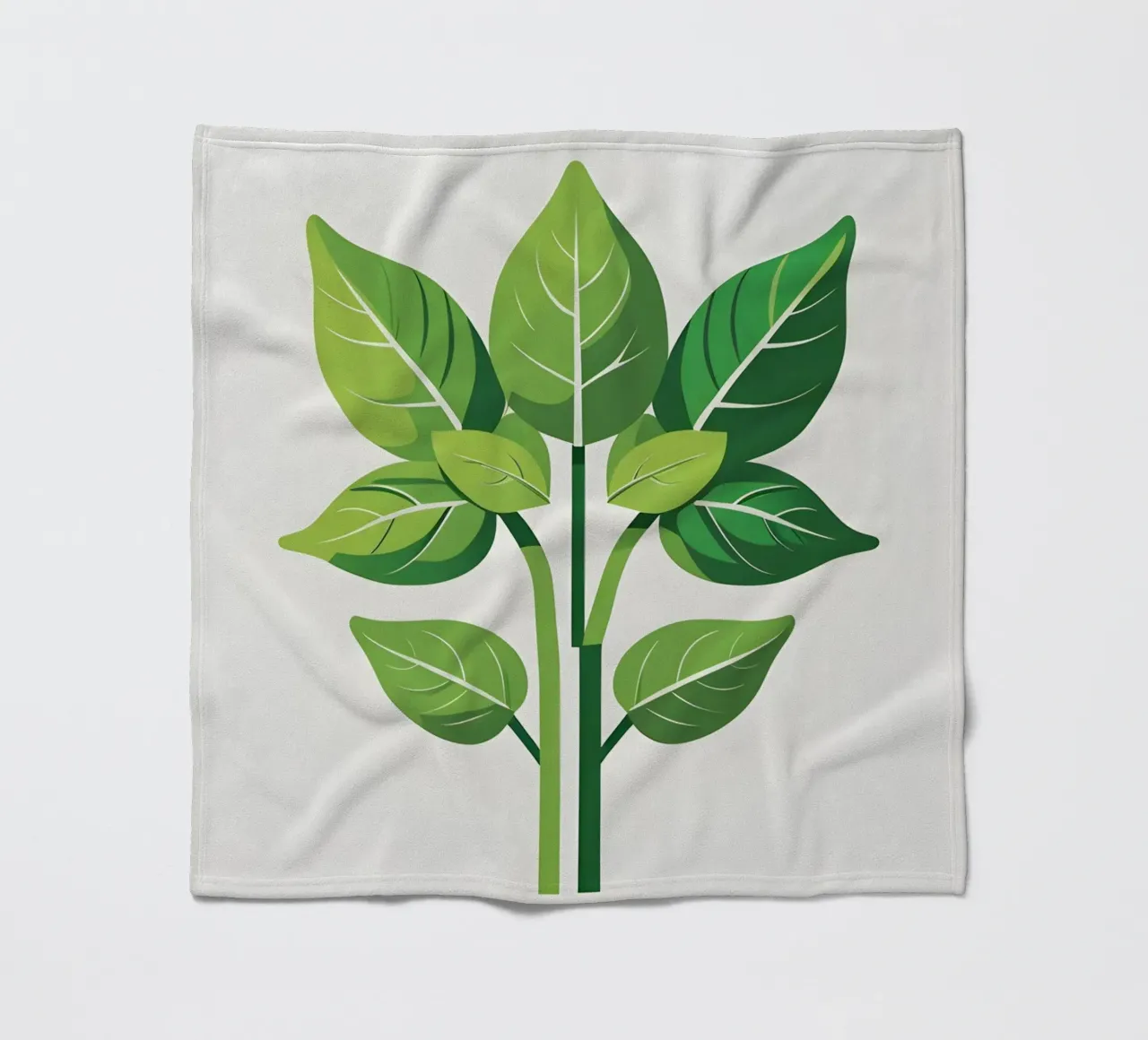 Foglie di basilico coperta in pile da Botanical Gallery