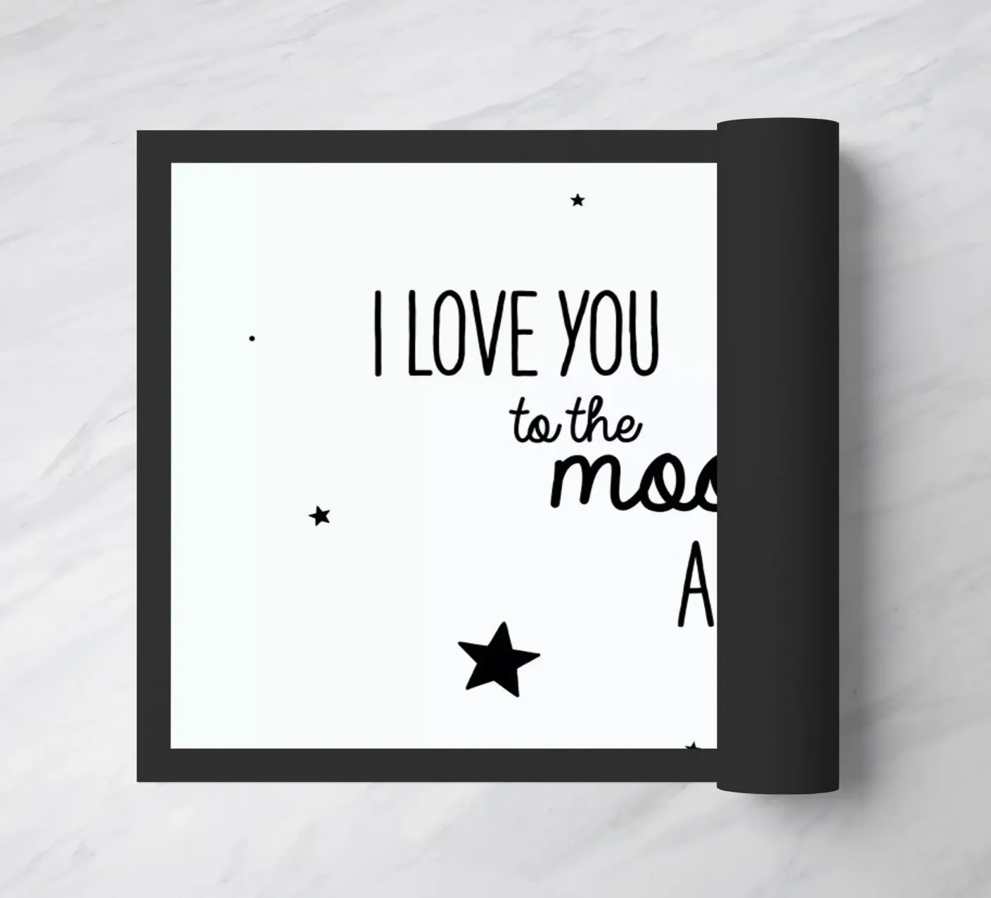 Moon Fußmatte von Evita Witzenhausen