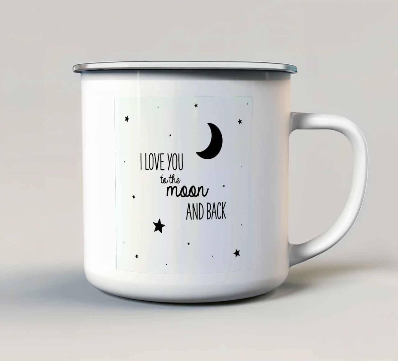 Moon tazza in smalto da Evita Witzenhausen