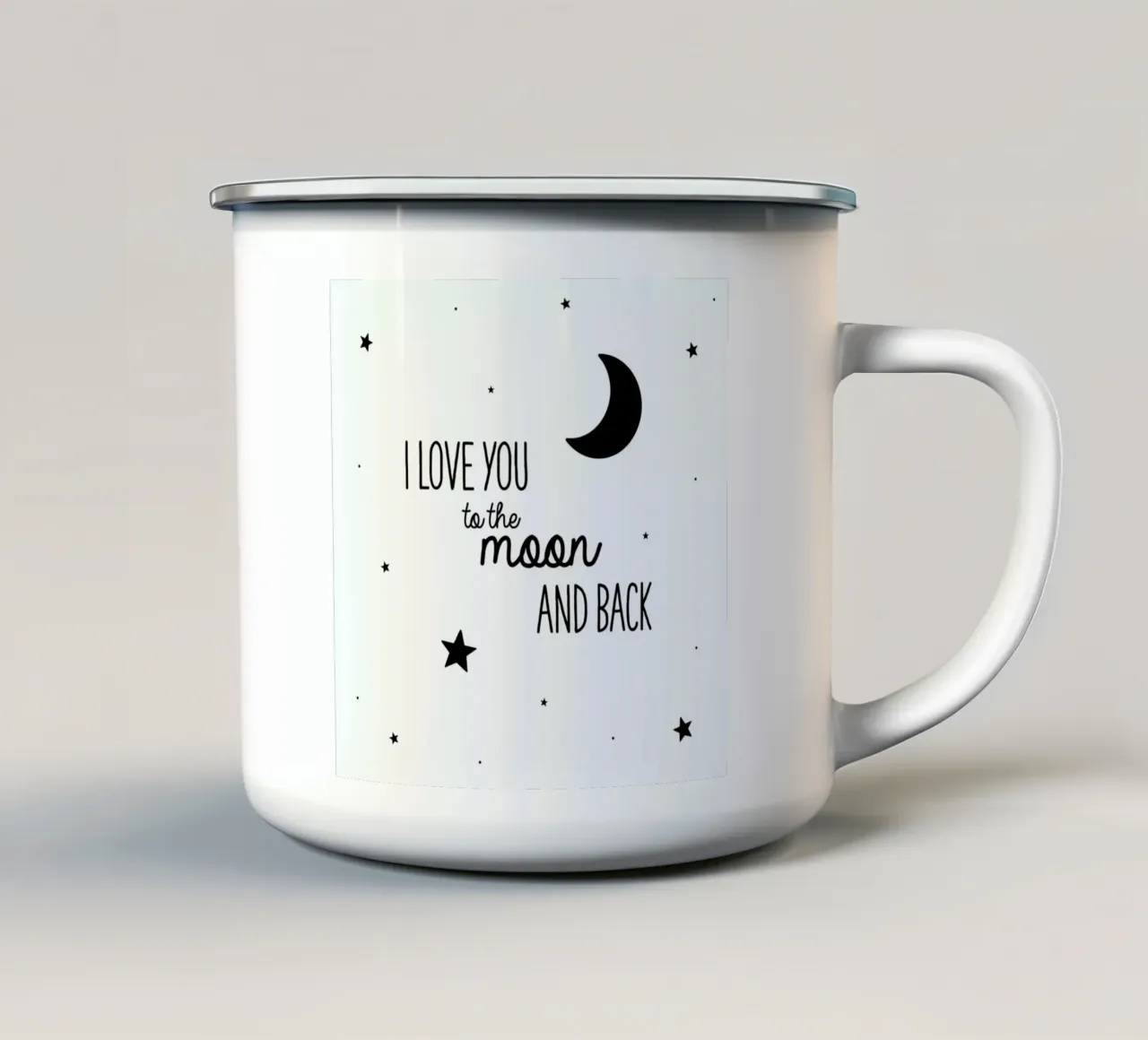 Moon taza de esmalte de Evita Witzenhausen