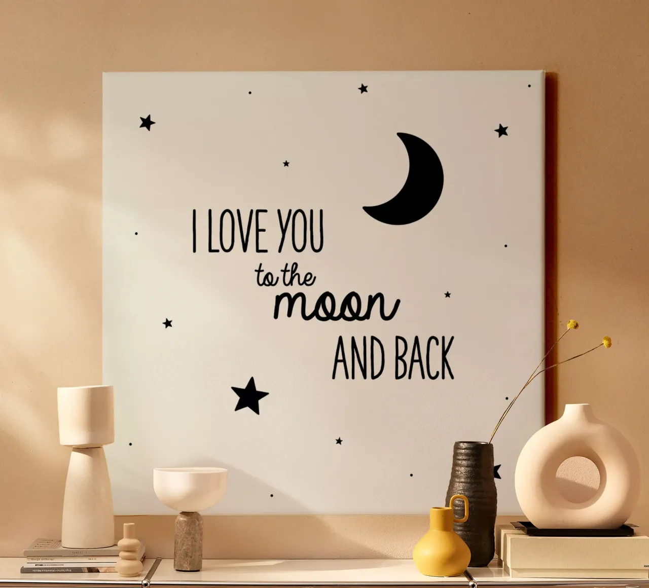 Moon canvas by Evita Witzenhausen