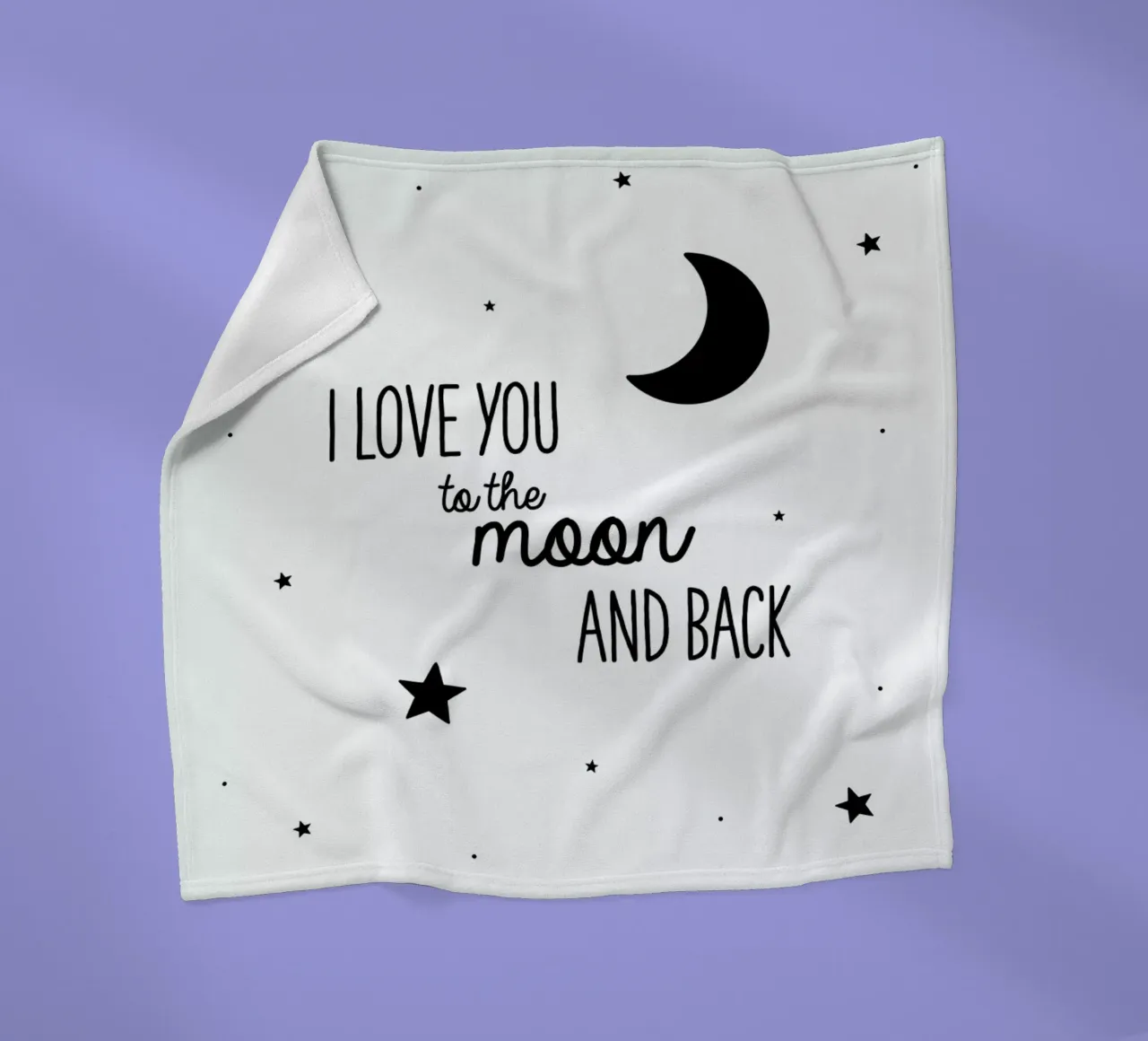 Moon fleece blanket by Evita Witzenhausen